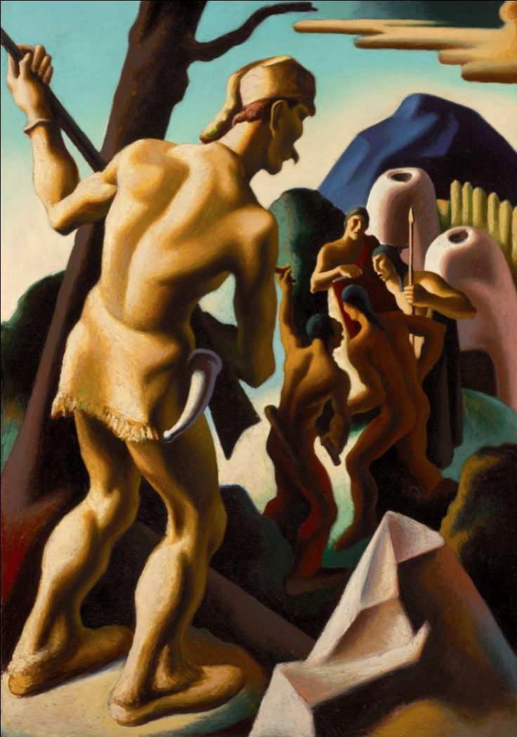 an image of a painting that looks like it is in the style of cubism