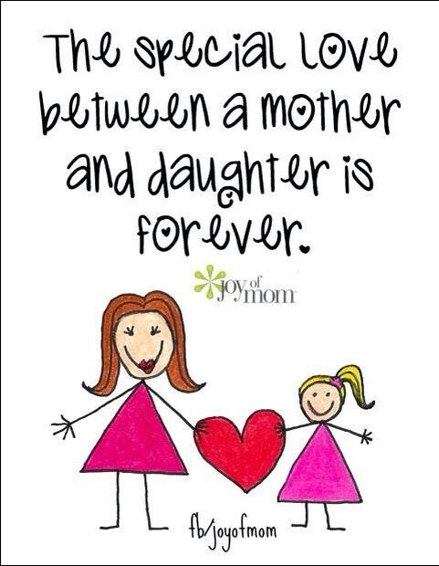 a mother and daughter holding hands with the words, the special love between a mother and daughter is forever