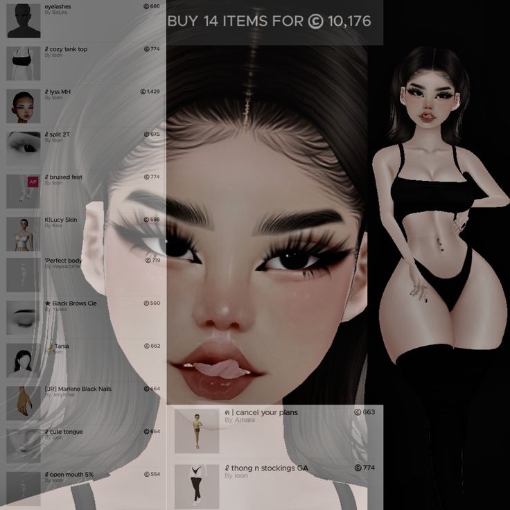 Imvu Face Ideas Tutorial, Imvu Cute Outfits, Imvu Heads And Skins, Imvu Avi Ideas Y2k, Y2k Imvu Outfits, Imvu Heads Names, Imvu Bio Ideas, Imvu Body Scales, Imvu Clothes Ideas