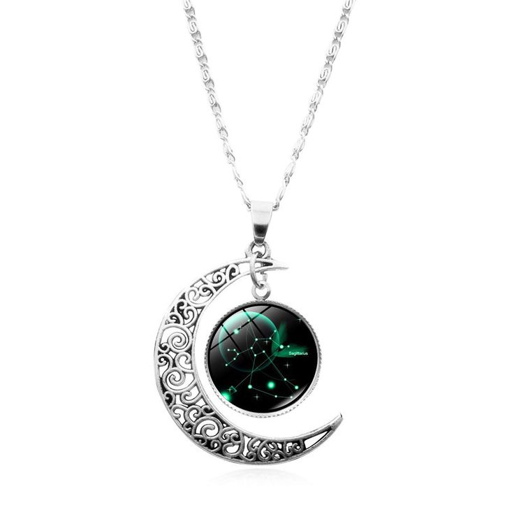 PRICES MAY VARY. [The Perfect Gift Idea]—The best gift for your wife, girlfriend, sister, mother, daughter,or colleague, so it is a good gift for your friends. [ womens necklaces ]—Each zodiac pendant necklace comes with a description of all of the unique traits that makes an constellation special. [ layered necklace ]—Keeping your jewelry away from water and skin care products will slow color fading. It is very easy to clean with a soft and dry cloth. [ necklace set ]—The constellation necklace Cloth Necklace, Moon Zodiac, 12 Constellations, Zodiac Sign Astrology, Zodiac Pendant Necklace, Crescent Moon Pendant, Constellation Necklace, Sagittarius And Capricorn, Zodiac Pendant