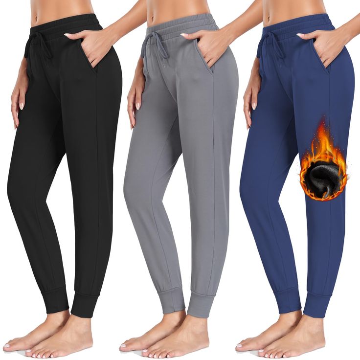 PRICES MAY VARY. 92% Polyester, 8% Spandex Imported 🔥【FLEECE LINING INTERIOR】:With buttery soft fleece interior,our warm sweatpants for winter will fit you like a second layer of skin and offer you both comfort & warmth when temperature drops. Sweatpants for women are designed to add warmth and style without bulkiness,so you can do any activities indoor&outdoor. 🔥【FUNCTIONAL TWO POCKETS】:NEW YOUNG joggers sweatpants for women have functional large pockets on both sides to hold your essentials Sporty Ankle-length Comfort Stretch Sweatpants, Breathable 4-way Stretch Sweatpants For Sports, Sporty Breathable Sweatpants With 4-way Stretch, 4-way Stretch Sweatpants With Pockets For Jogging, 4-way Stretch Joggers With Pockets For Jogging, Athleisure Brands, Layers Of Skin, Cycling Workout, Womens Sweatpants