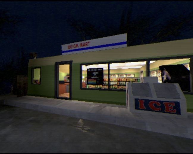 an image of a grocery store at night