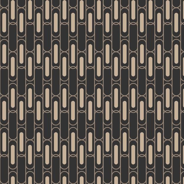 a black and beige pattern with circles on it