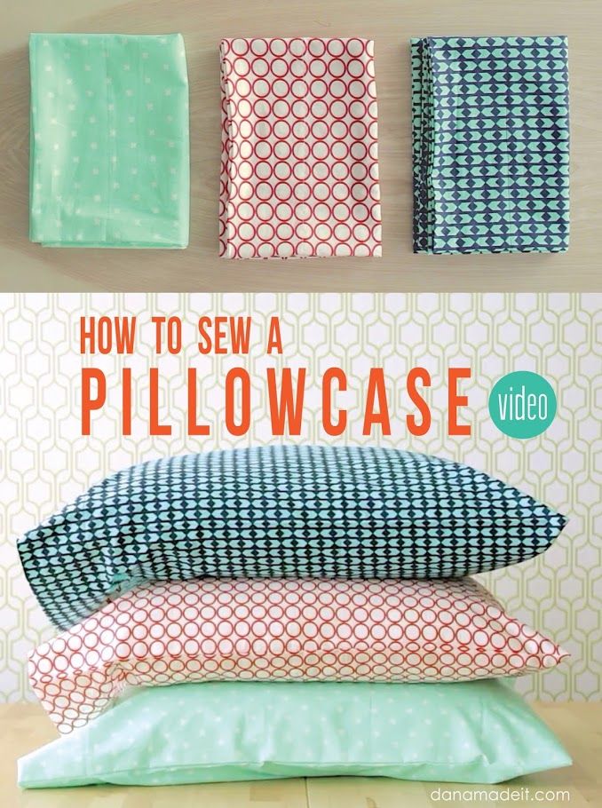 how to sew a pillowcase