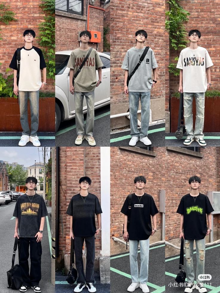 Men Outfit Korean Style, Outfit Inspiration Men, Outfit Color Combinations, Outfit Cowok, Korean Street Fashion Men, Kpop Fashion Men, Mens Wardrobe Essentials, Creating Outfits, Guys Fashion Casual