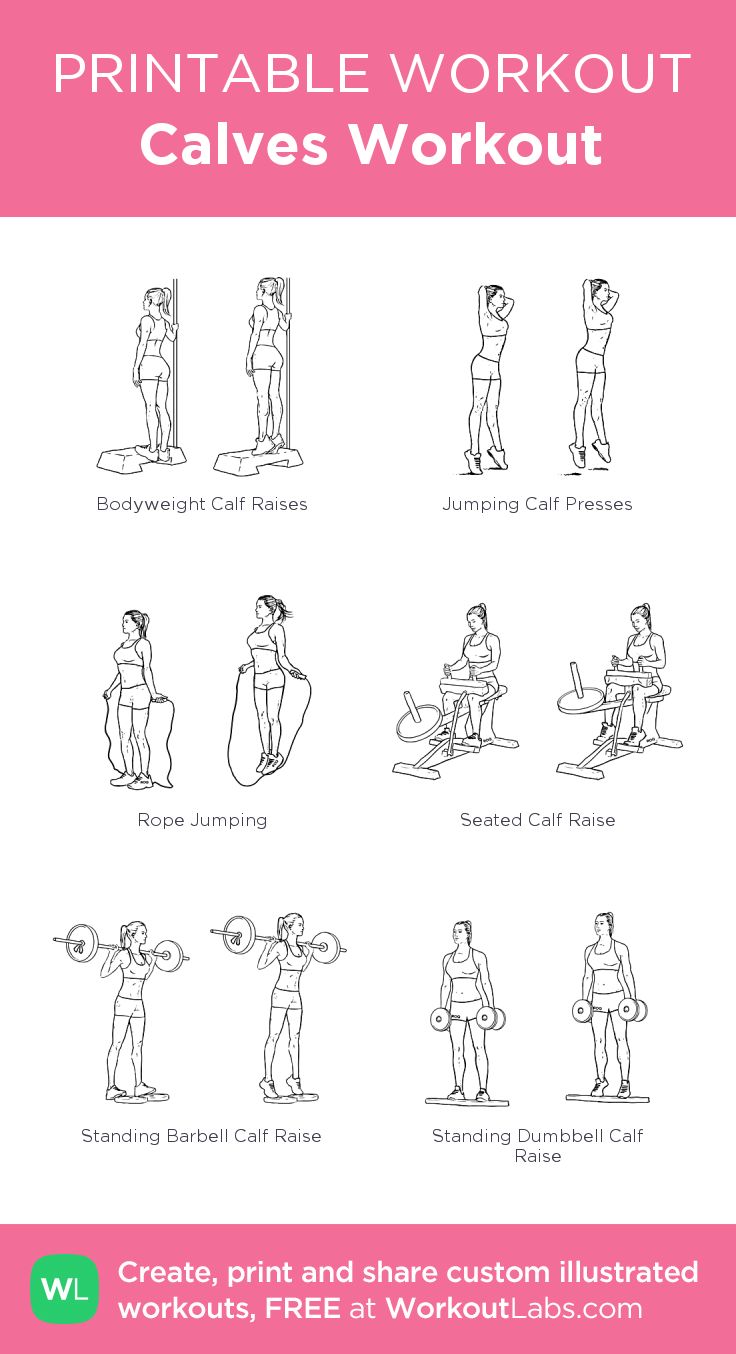 the printable workout poster shows how to do an exercise with your arms and legs