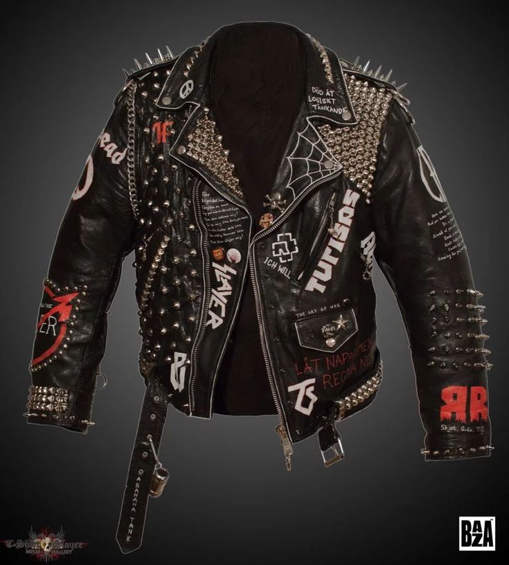 Leather Battle Jacket Spiked Leather Jacket, Steampunk Mode, Punk Leather Jacket, Gothic Jackets, Custom Leather Jackets, Biker Coat, Battle Jacket, Studded Jacket, Men's Leather Jacket