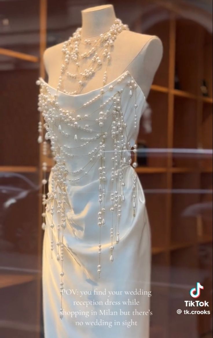 Dripping Pearls Dress, Blue Dress Jewelry Ideas, Blue Dress Jewelry, Dress Jewelry Ideas, Strapless Outfits, Prom 2k24, Beaded Corset, Corset Wedding Dress, Winter Ball