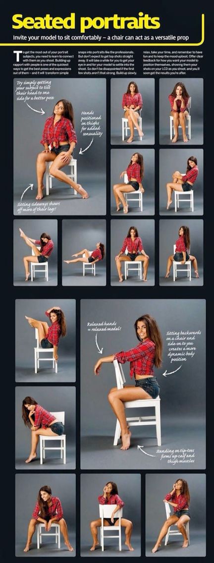 the woman is sitting in a chair with her legs spread out and showing how to sit