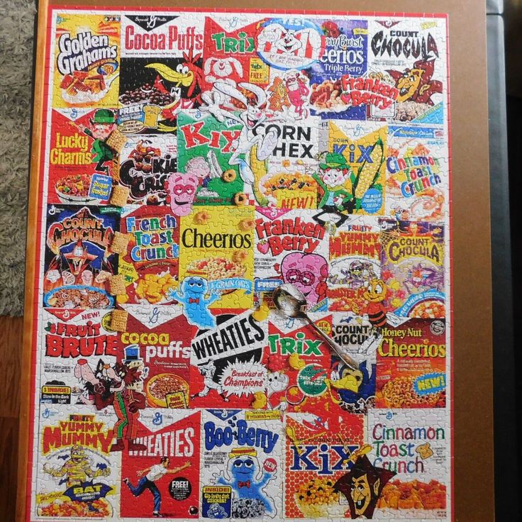 a collage of various cereal labels on a white background with the words corn and cheetos