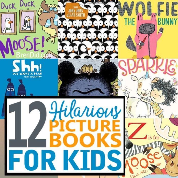 twelve children's books with the title 12 hilarious picture books for kids