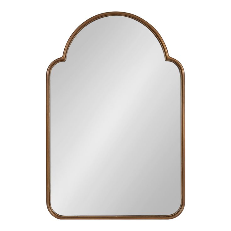 an arched mirror on a white background