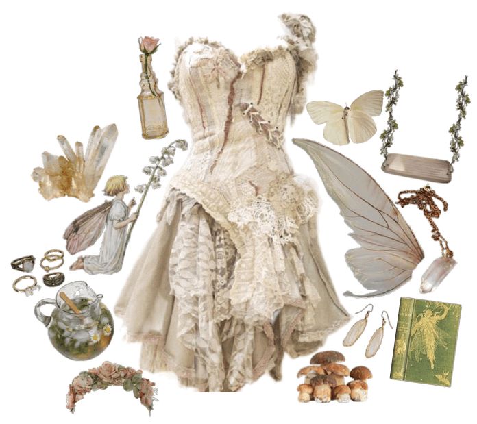 Fairy | Irish Folklore Outfit | ShopLook Spring Fairy Outfit, Forest Fairy Aesthetic Outfit, Folklore Outfit Aesthetic, Fantasy Fairy Outfit, Light Fairy Outfit, Water Fairy Outfit, Folklore Aesthetic Outfits, Fae Aesthetic Clothes, Forest Fairy Outfit