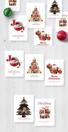 christmas greeting card mockup with photoshopped images