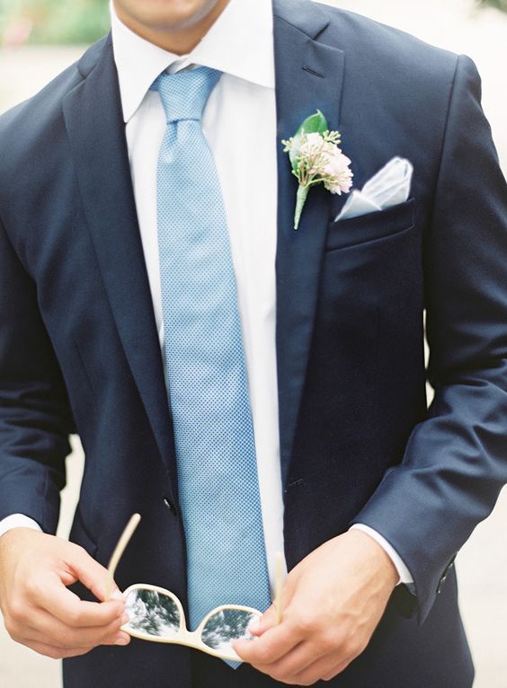 a collage of photos showing different types of boutonnieres and groom's ties