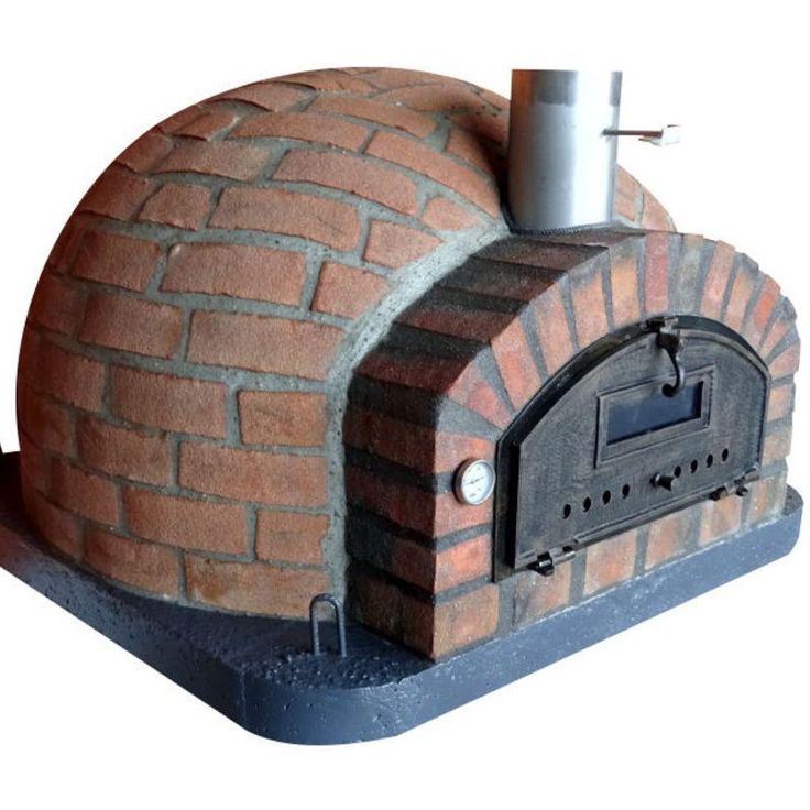 an outdoor brick oven is shown on a white background