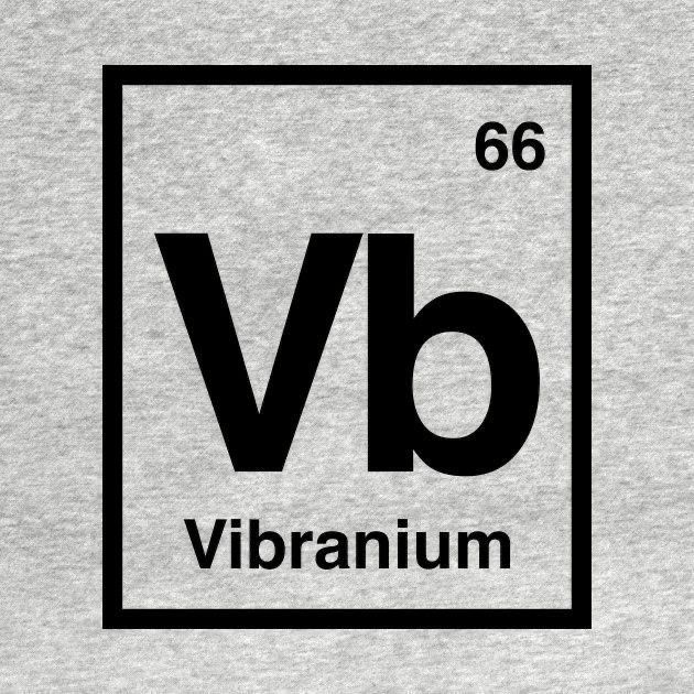 the element vibranum is shown in black and white