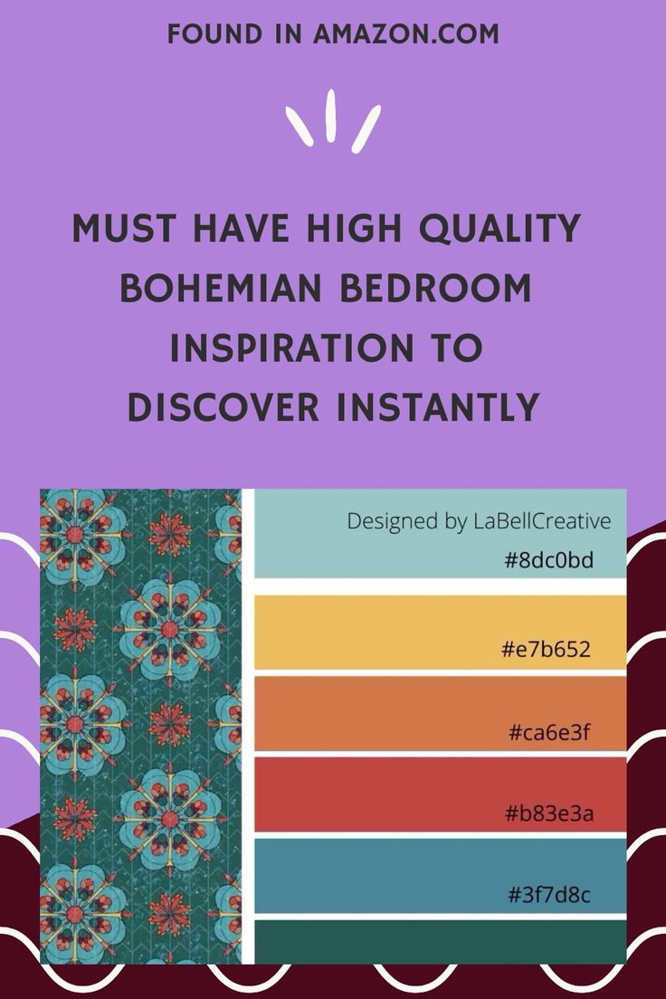 a poster with the words, must have high quality bohemian bedroom inspiration to discovery instantly