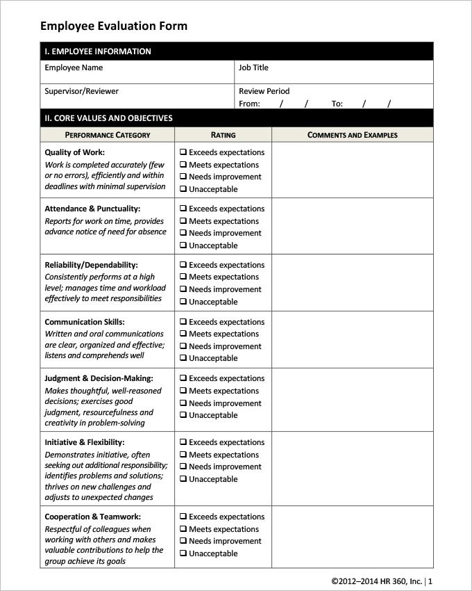 the employee satisfaction form is shown in black and white, which includes several important tasks