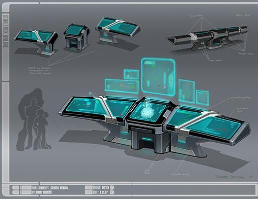 an image of a futuristic space station set up