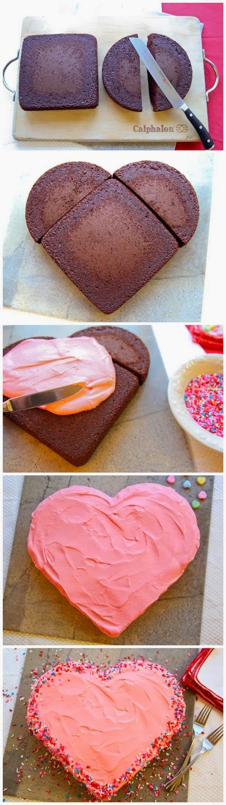 how to make heart shaped chocolate cake for valentine's day