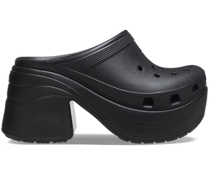 Siren Clog - Crocs Clog Crocs, Black Siren, 6 Inch Heels, Black Clogs, The Siren, Image Swag, Crocs Classic Clogs, Muck Boots, Platform Clogs