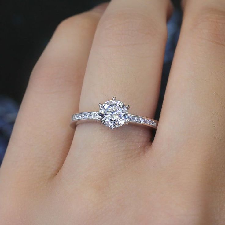 Small Diamond Engagement Ring Silver, Wedding Rings Engagement Simple Silver, Simple Round Wedding Rings, Engagement Rings Simple Elegant, Simple Silver Wedding Ring, Simple Wedding Rings Engagement Silver, Silver Simple Engagement Rings, Dainty Engagement Ring Silver, Simple Wedding Rings Silver