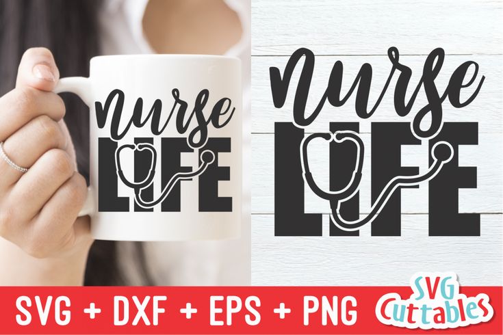 nurse coffee mug svg and dxf files