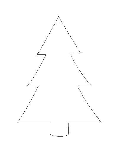 the outline of a christmas tree