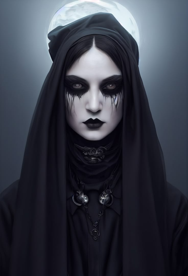 Gothic Princess Art, Creepy Woman, Scary Women, Scary Woman, Monster Makeup, Gothic Culture, Scary Face, Evil Girl, Fun Office