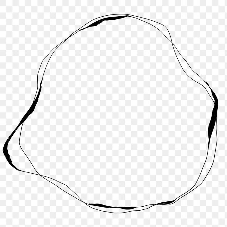 a black and white circle frame on a transparent background, with lines in the middle