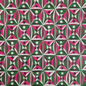 an abstract pattern with green and pink colors