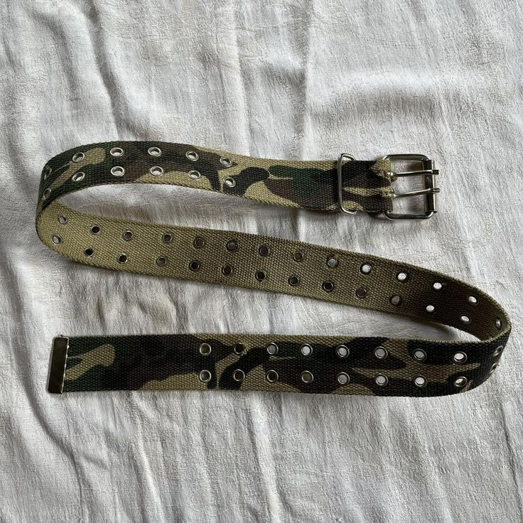 Y2k camo grommet belt size small  2000s indie cyber... - Depop Grunge Belt, 2000s Indie, Creepy Masks, Grommet Belt, Y2k Belt, Y2k Camo, Scene Core, Red Converse, Cool Glasses