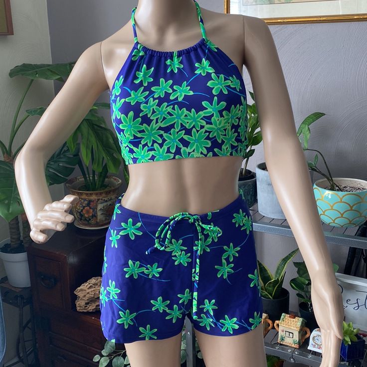 Nwot. Three (3) Pieces Swim Wear. Made In Japan. Masc Women Swimwear, Trans Swimwear, Masc Women, Swimming Outfit, Blue Swimsuit, Fits Inspo, Clothes Outfit, Playing Dress-up, Summer Fits