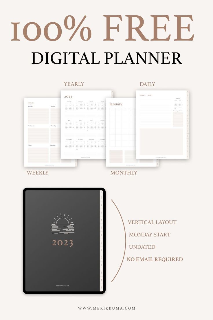 A free digital planner for 2023, no sub needed, no email needed, just click to download. Free Digital Planner, Free Planner Templates, Study Planner Printable, Weekly Planner Free, Student Planner Printable, Digital Weekly Planner, Monthly Planner Template, Online Planner, Weekly Planner Template