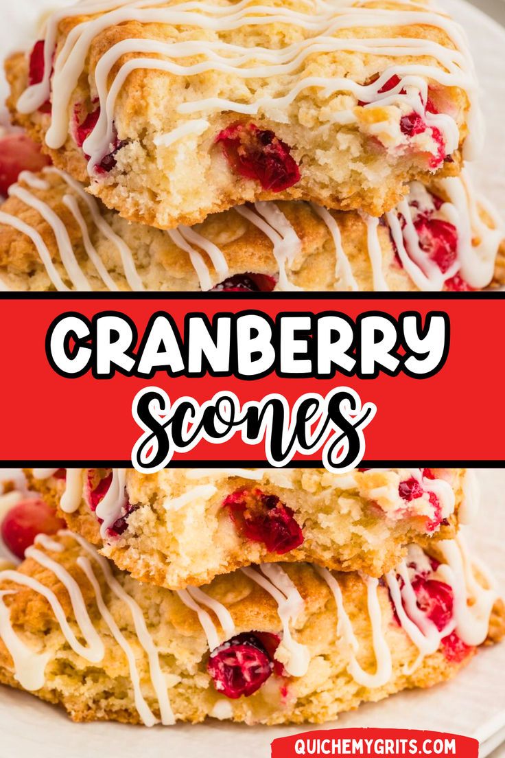 Cranberry scones in a stack with fresh cranberries and white chocolate nibs. Cranberry Scones, White Chocolate Cranberry, Best Vegetarian Recipes, Fresh Cranberries, Savoury Food, Scones, White Chocolate, Cranberry, Vegetarian Recipes