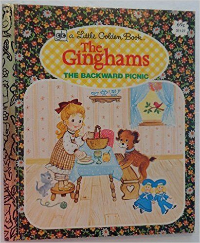 an old children's book with the title, the gingham's