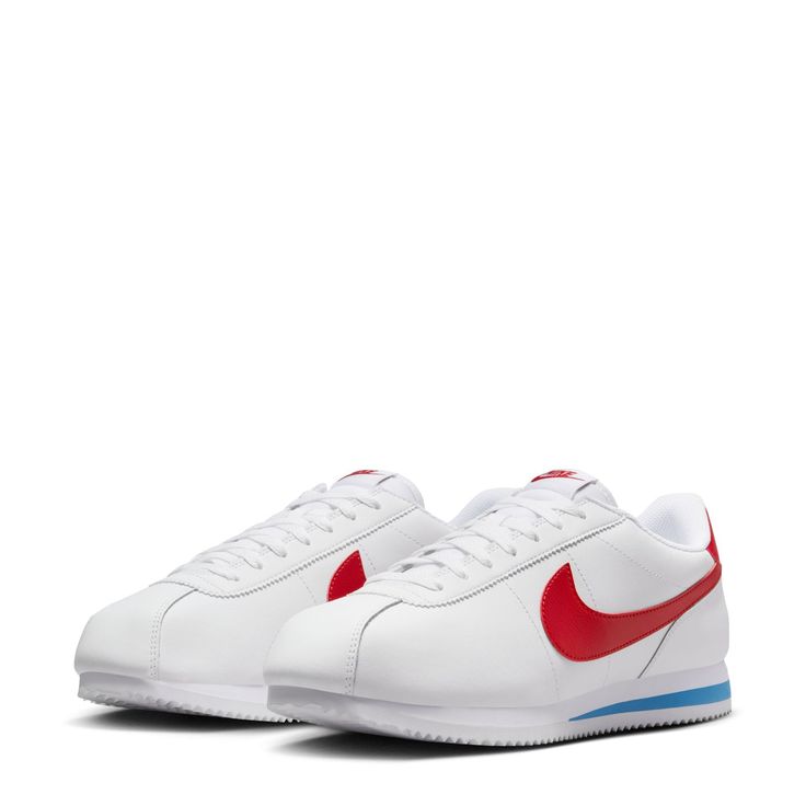 One word: tradition. From heritage running to fashion phenom, its retro appeal, sponge-soft midsole and see-saw detailing deliver decade after decade. This Nike Cortez combines durable suede and easy-to-style colors for a vintage vibe. Features: Padded, low-cut collar looks sleek and feels great. Foam midsole with iconic wedge insert delivers comfort from the get-go. Rubber sole with herringbone pattern gives you plenty of traction. Details: Leather Swoosh. Upper: Suede. Midsole/Outsole: Foam. C Nike Cortez Vintage, Cortez Nike, Nike Cortez Leather, Cortez Shoes, Comme Des Garcons Black, Play Comme Des Garcons, Comme Des Garcons Shirt, Vintage Vibe, Nike Cortez