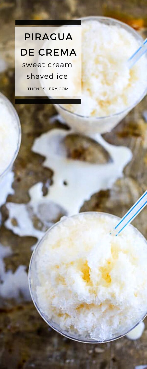 three glasses filled with ice cream on top of a counter