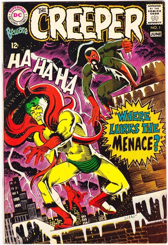 a comic book cover with an image of two people