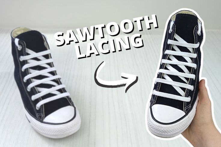 Sawtooth lacing Lattice Lacing Shoes, How To Tie Converse, How To Style Converse, How To Tie Laces, Lace Converse Shoes, Lace Converse, Lightning Shoes, Army Shoes, Shoe Lacing Techniques