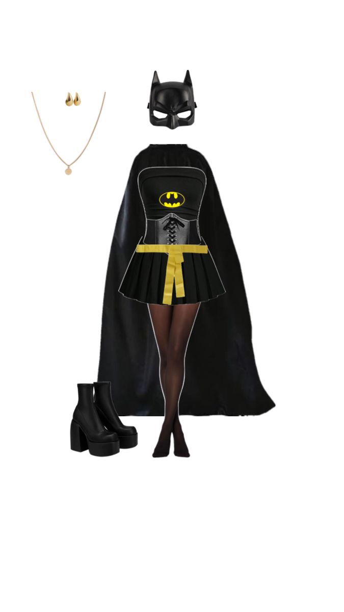 a woman in a batman costume and shoes