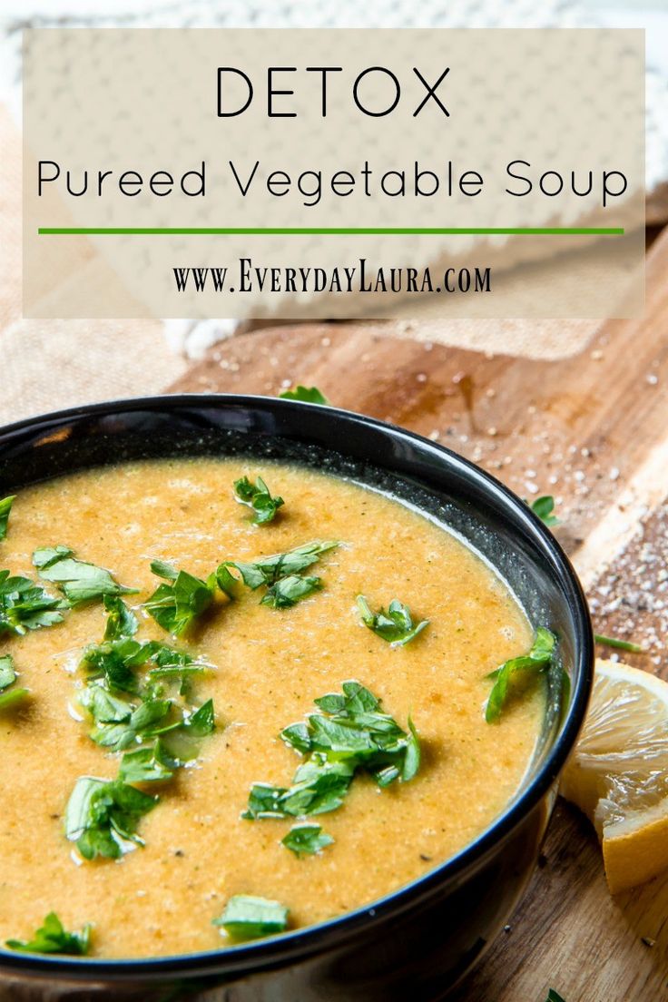 Detox puréed vegetable soup. Low calorie soups, weight loss soup, how to eat more vegetables, healthy meals, paleo soup, low carb soup, ways to eat healthier. #detoxrecipesdinner #souprecipes #souprecipeseasy #healthyrecipes #lowcarb #lowcalorie Paleo Vegetable Soup Recipes, Vegan Pureed Soup Recipes, Healthy Pureed Soup, Yummy Soup Recipes Healthy, Pureed Soup Recipes Healthy, Puree Vegetable Soup, Puréed Vegetable Soup, Vegan Pureed Soup, Pureed Vegetable Soup Recipes