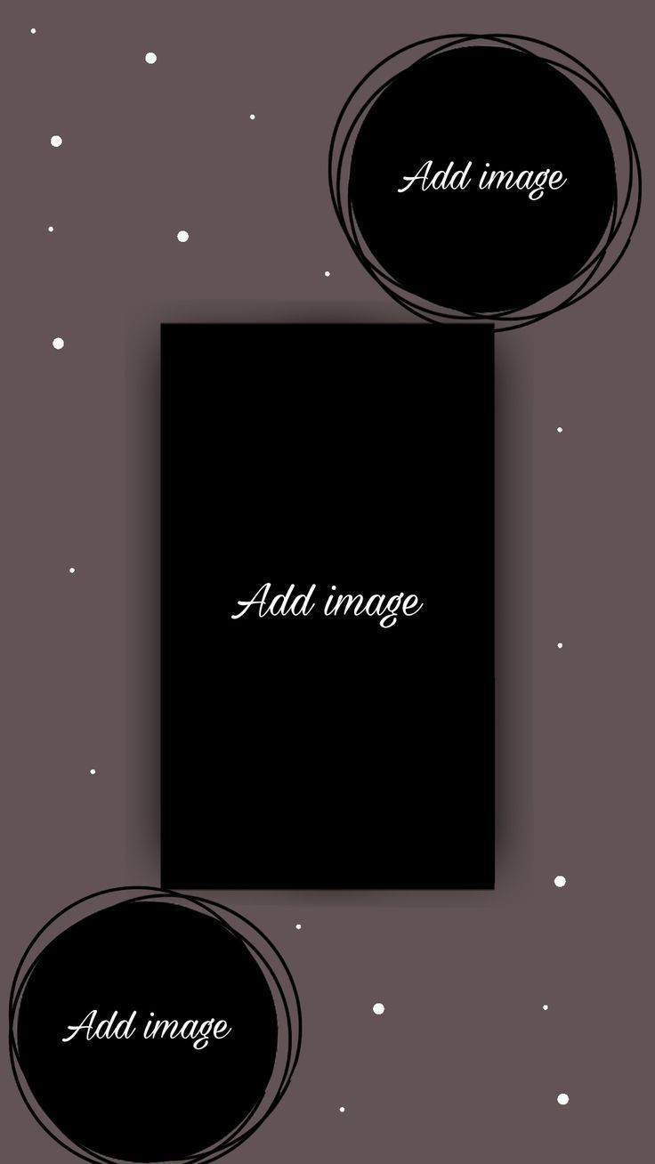 two black frames with white dots and the words add image above them on a dark background