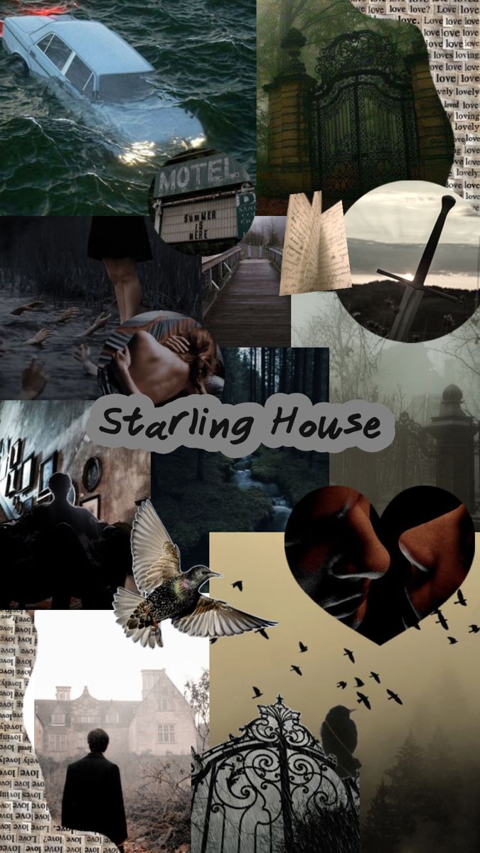 a collage of images with the words starting house written in white on top of them