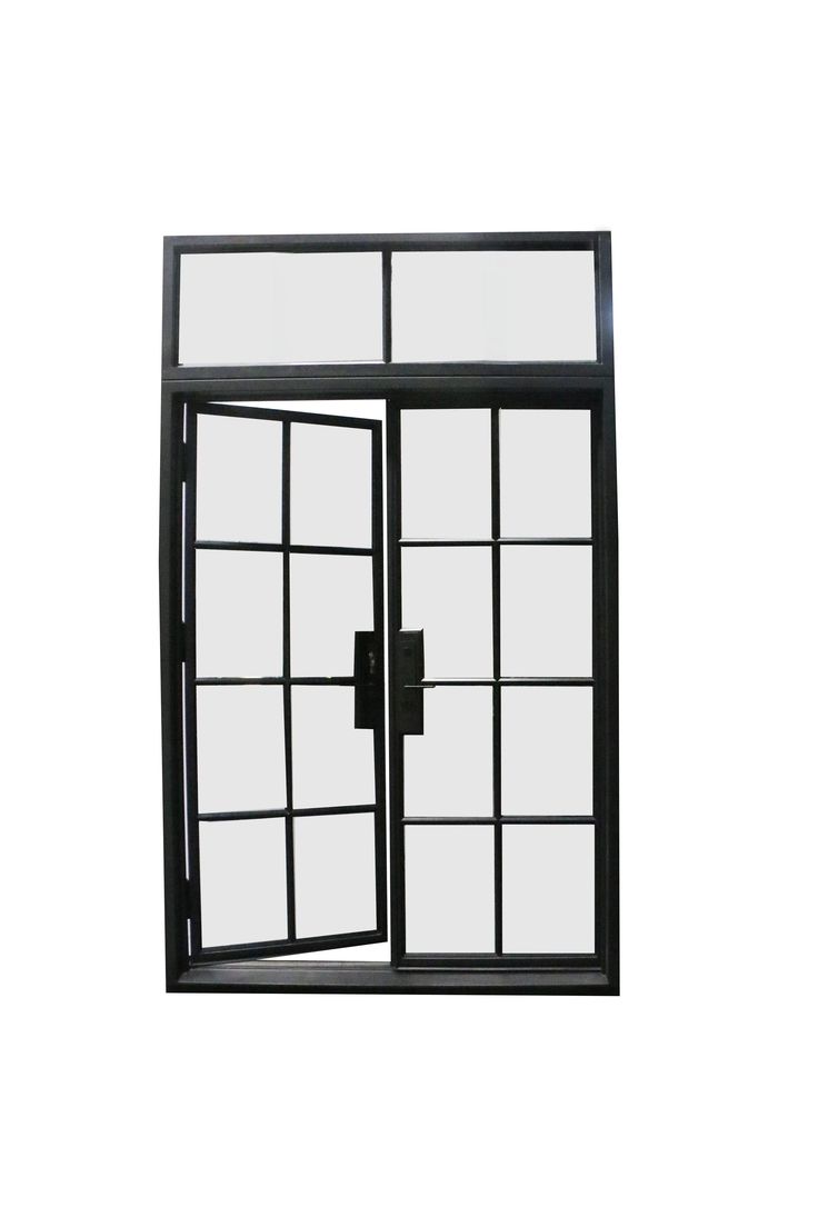 an open window on a white background