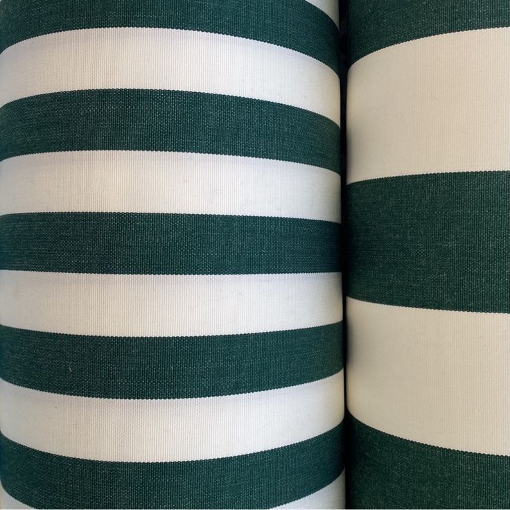 the green and white striped fabric is very thin, but it doesn't seem to be