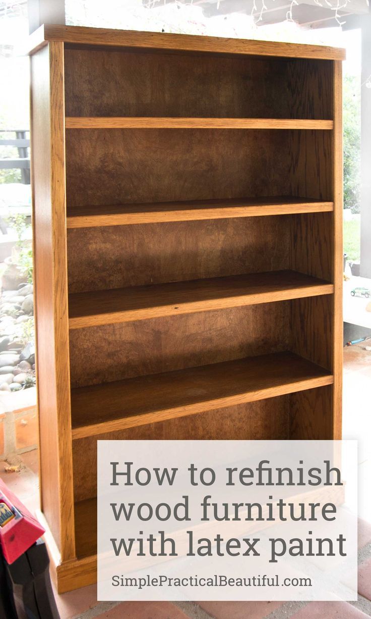 how to refinish wood furniture with latex paint