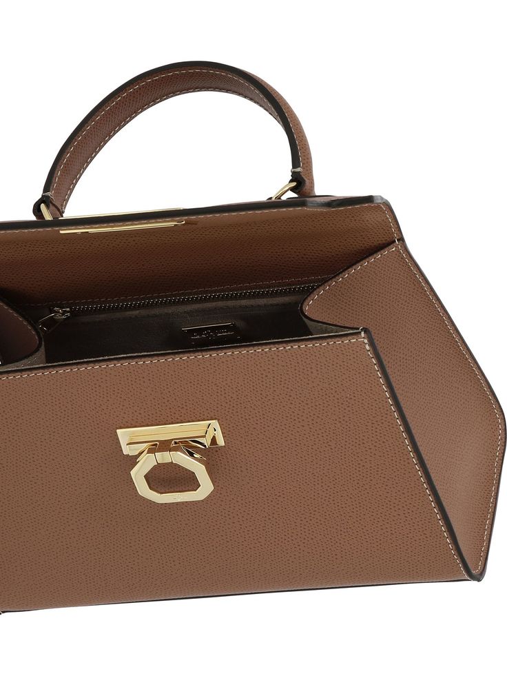 Carbotti"Greta" handbag100% leather Hermes Birkin Brown, Brown Handbag, Busy Lifestyle, A Bathing Ape, Hermes Birkin, Black Handbags, Top Handle, The Bag, Shoulder Strap