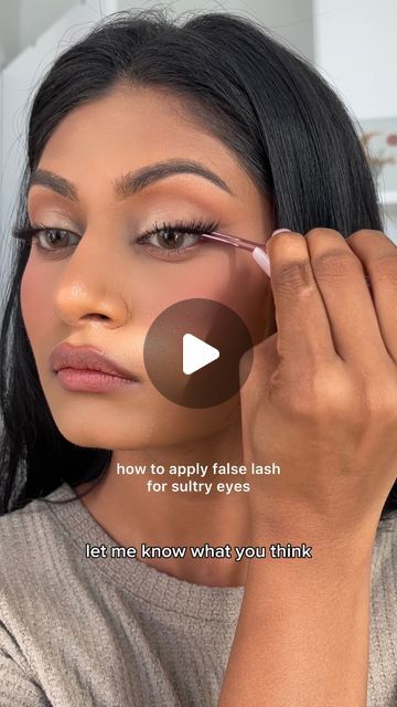 False Strip Lashes, Under Lash Extensions, Magnetic Lashes Tutorial, How To Put Individual Lashes On Yourself, How To Put Eyelashes, How To Put Lashes On, 2023 Lashes, How To Put On Eyelashes, Half Lashes Look